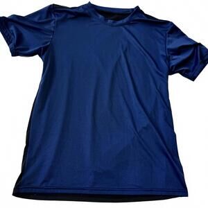 Real Essentials‎ T-shirt Men's Small Athletic Quick Dry Performance Blue/Black